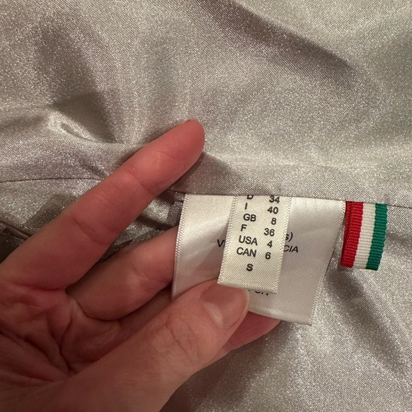 Gilberti Fur company Real Lamb Shaggy Wool Pink Gray and White Vest - Picture 7 of 8